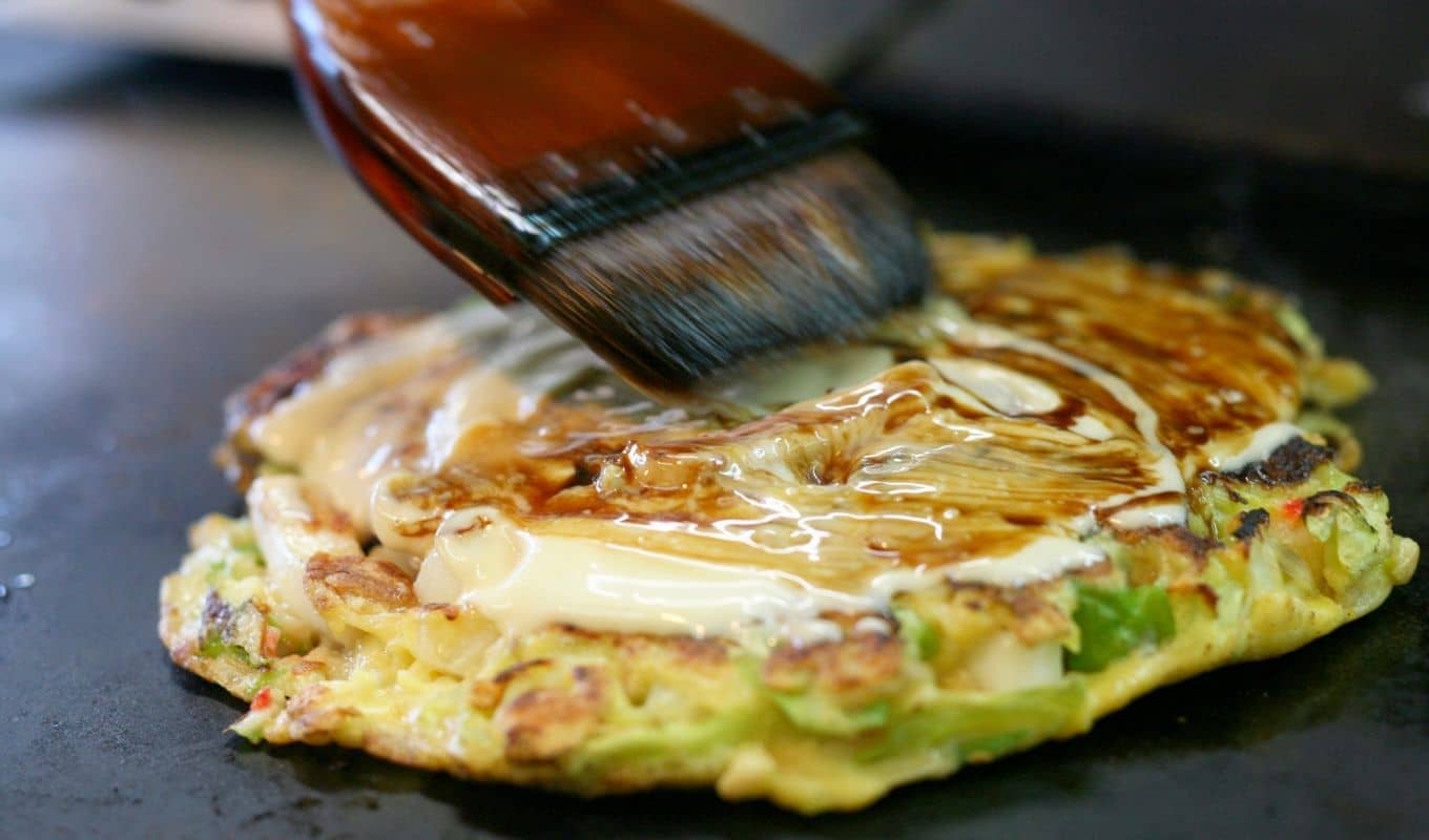 Okonomiyaki Osaka Style Making