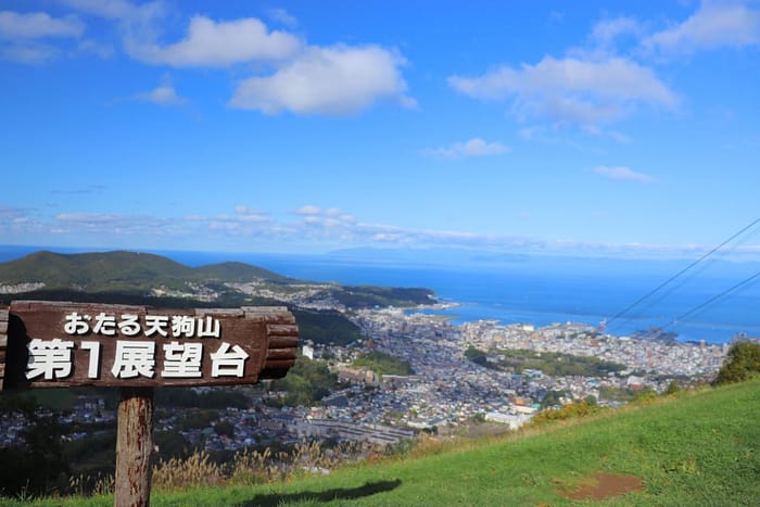 View of Otaru From Mount Tengu